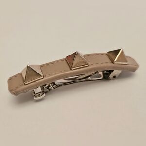 Valentino Garavani RockStud Barrette Hair Clip Upcycled Frm Shoes Pink Rock Stud